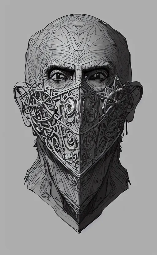 Prompt: old man doing hard work with their mask, do what we can, then leave it to god, non fiction, center of interest, left align, right align, symmetrical stability, intricate, elegant, 8 k uhd, justify content center, artstation, concept art, matte, sharp focus, illustration, art by paul lung