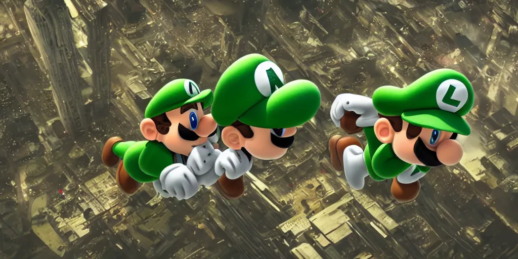 Image similar to luigi from super mario flying a boeing 3 7 3, realistic 4 k octane beautifully detailed render, 4 k post - processing, highly detailed, intricate complexity, epic composition, magical atmosphere, cinematic lighting, masterpiece, ultra hd