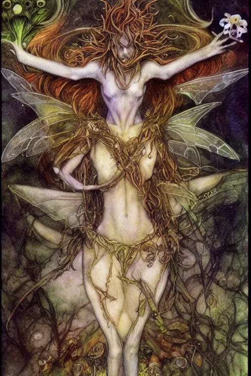 Image similar to a faerie by brian froud