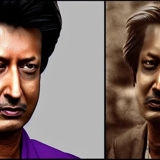 Image similar to a portrait of a rajesh hamaal, highly detailed, cinematic lighting, hyperrealistic, 4 k, digital art