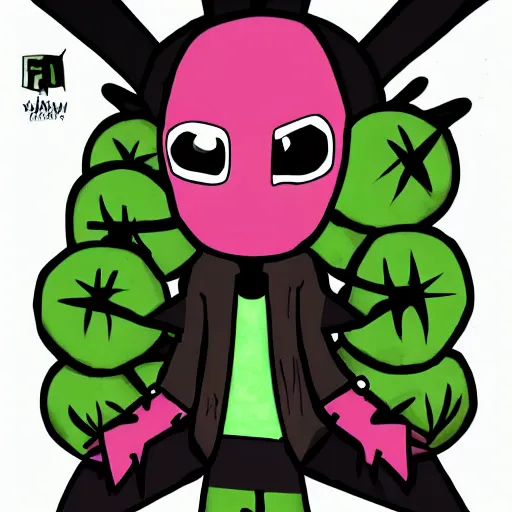 Image similar to invader zim in the style of deviantart