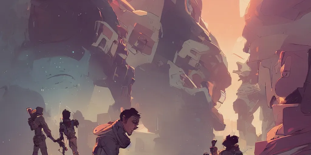 Image similar to boys anxious face behance hd artstation by jesper ejsing, by rhads, makoto shinkai and lois van baarle, ilya kuvshinov, ossdraws, that looks like it is from borderlands and by feng zhu and loish and laurie greasley, victo ngai, andreas rocha