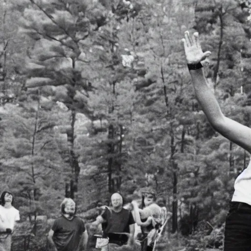 Image similar to photograph of mark zuckerberg at powder ridge rock festival, 1 9 7 0