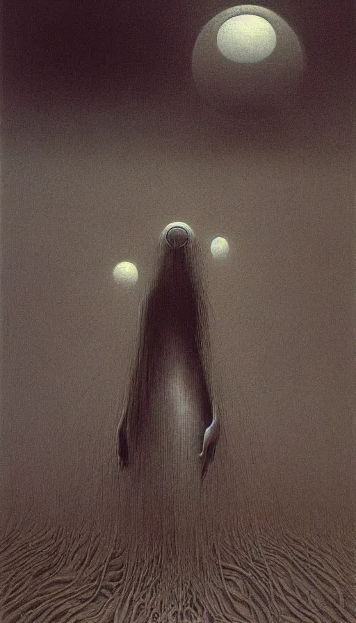 Image similar to techno artwork, by zdzisław beksinski