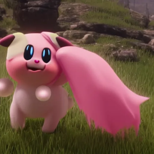 Prompt: Film still of Jigglypuff, from Red Dead Redemption 2 (2018 video game)