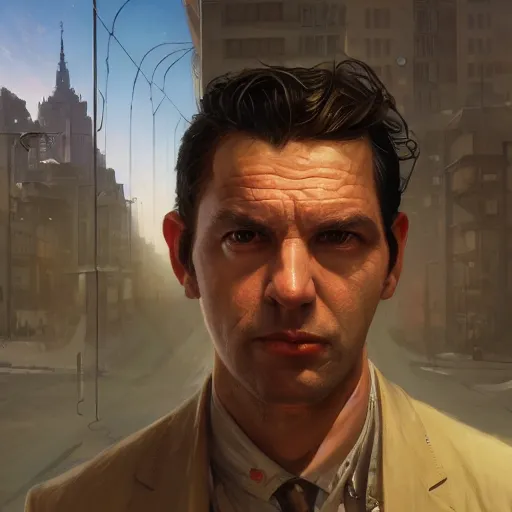 Image similar to highly detailed portrait salvador dalli in gta v, stephen bliss, unreal engine, fantasy art by greg rutkowski, loish, rhads, ferdinand knab, makoto shinkai and lois van baarle, ilya kuvshinov, rossdraws, tom bagshaw, global illumination, radiant light, detailed and intricate environment