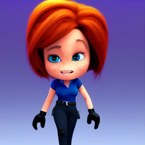 Prompt: Dana Scully in Wreck-it-Ralph