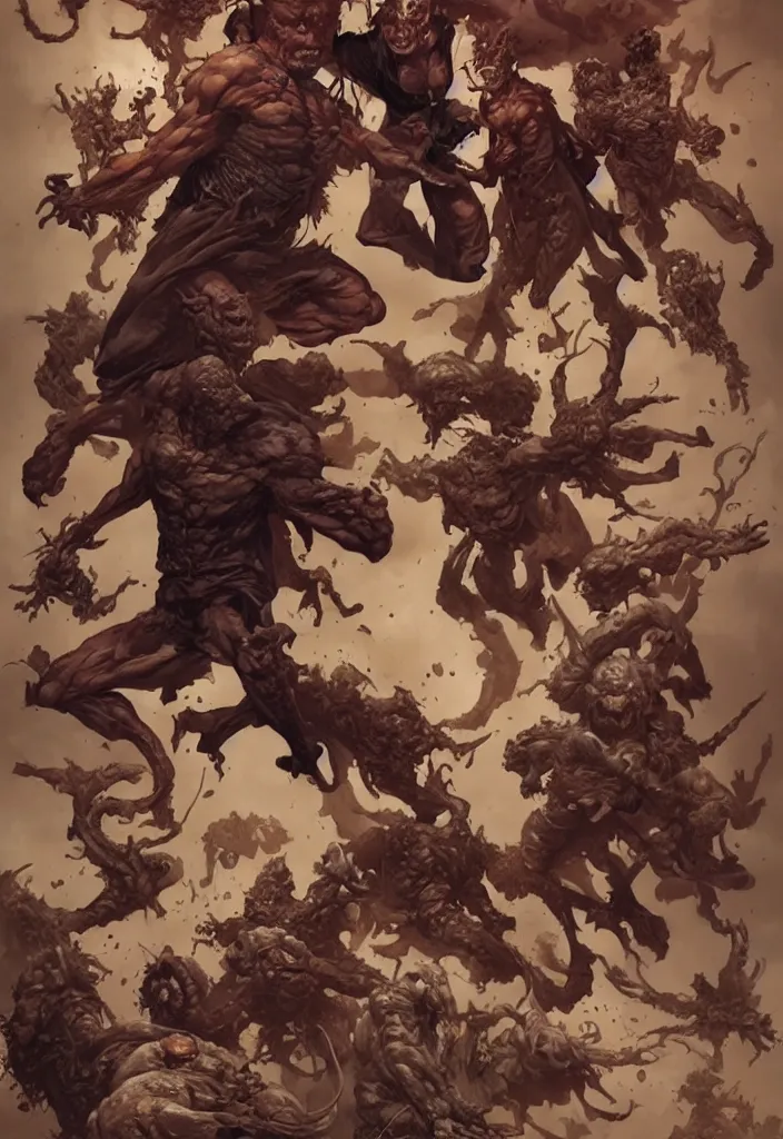 Image similar to character design by lee bermejo, alex ross, richard corben, greg rutkowski, peter mohrbacher