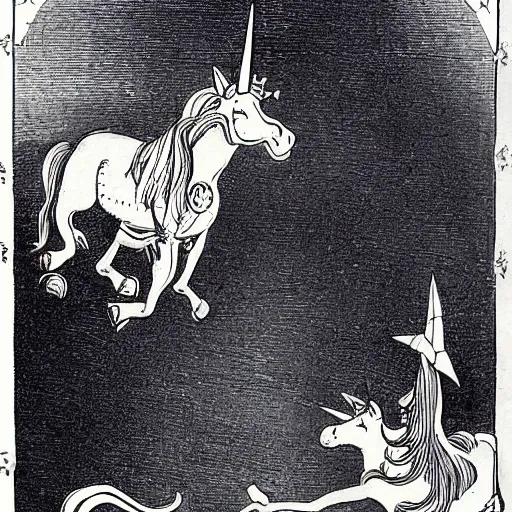 Prompt: a unicorn performing in the circus, fantasy illustration