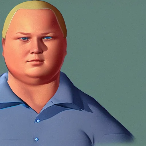 Image similar to a photorealistic Bobby hill