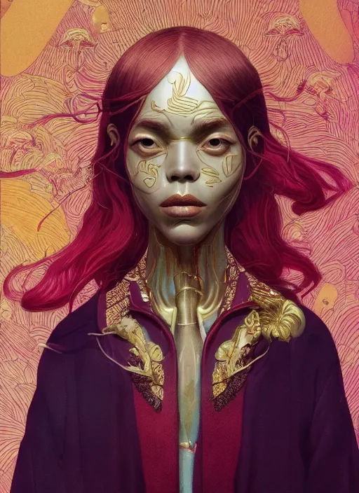 Prompt: gold skin :: by Martine Johanna and Simon Stålenhag and Chie Yoshii and wlop and Guillermo del toro :: ornate, dynamic, particulate, rich colors, elegant, centered, artstation, smooth, sharp focus, octane render, 3d