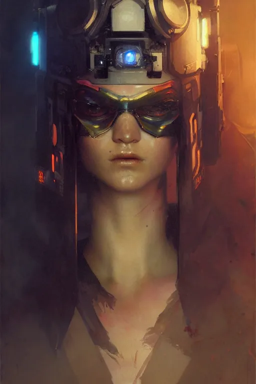 Image similar to full character portrait max mad cyberpunk, future tech solider girl character design, final fantasy face, painting by gaston bussiere, katsuya terada, nc wyeth, greg rutkowski, craig mullins, vermeer, trending on artstation, jeffery catherine jones