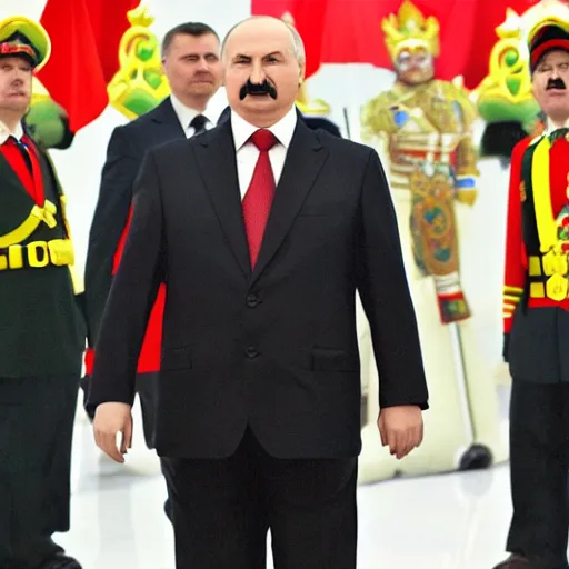 Image similar to alexander lukashenko in super mario universe