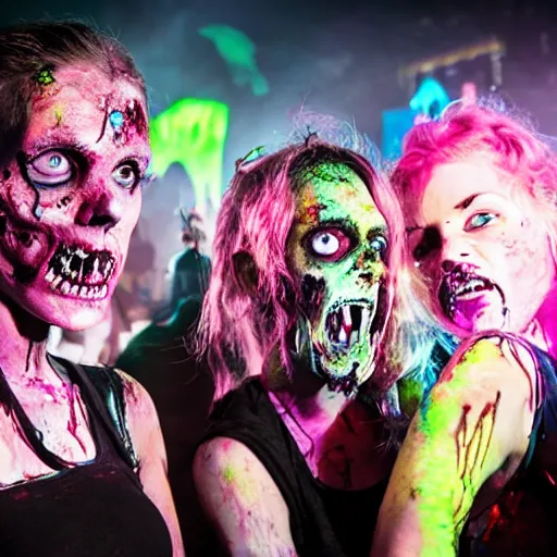 Image similar to zombies at a rave