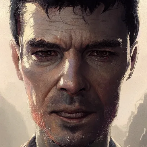 Image similar to portrait of a man by greg rutkowski, amos burton from the expanse book series, highly detailed portrait, scifi, digital painting, artstation, concept art, smooth, sharp foccus ilustration, artstation hq