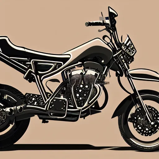 Image similar to a futuristic motorbike, high detail, cinematic light