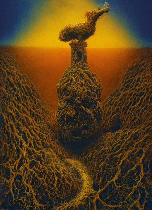 Image similar to alex jones by zdzislaw beksinski and lisa frank