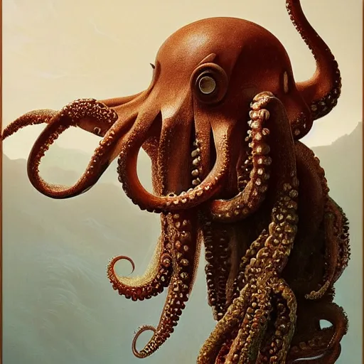 Prompt: An Octopus eating pasketti, wildlife photography, intricate, highly detailed, artstation, smooth, sharp focus, illustration, art by greg rutkowski and orientalism and bouguereau and Zdzislaw Beksinski, good clear quality, lighting, biology, symmetrical artwork, perfect tentacles, 135 mm, cinematic, hyper realism, high detail, octane render, 8k, chrome accents