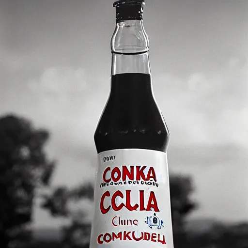 Image similar to a bottle of conka cola, marketing promo photo