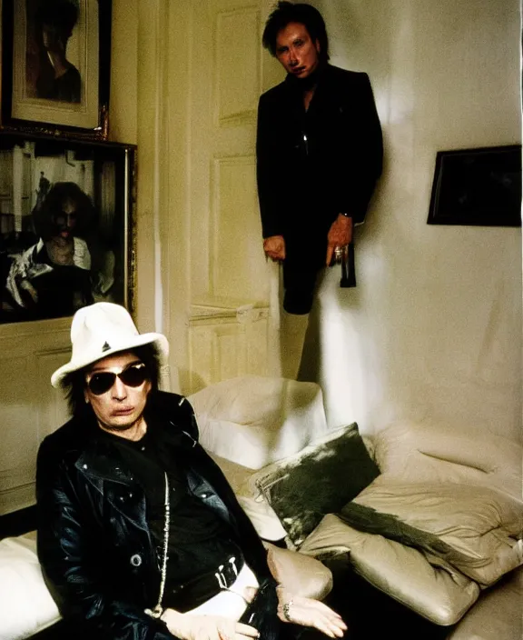 Image similar to portrait of michael cimino photographed by nan goldin