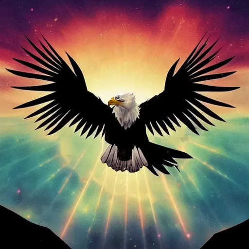 Image similar to eagle album art, poster, cover art, epic, dramatic