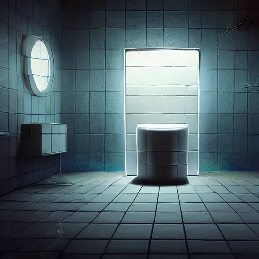 Image similar to hyperrealistic mixed media high resolution painting of a futuristic time traveling toilet, stunning 3d render inspired art by István Sándorfi and Greg Rutkowski and Unreal Engine, perfect symmetry, dim volumetric lighting, 8k octane beautifully detailed render, post-processing, extremely hyper-detailed, intricate, epic composition, highly detailed attributes, highly detailed atmosphere, cinematic lighting, masterpiece, trending on artstation, very very detailed, masterpiece, stunning, flawless structure, lifelike texture, perfection,