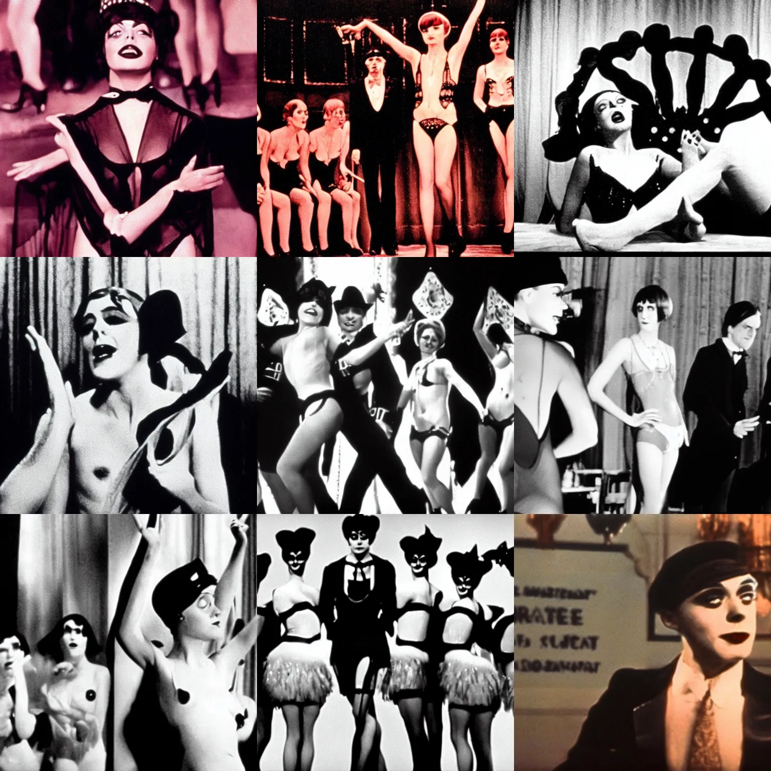 Prompt: a film still from cabaret ( 1 9 7 2 )