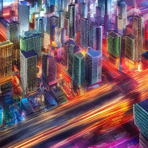 Image similar to urban futuristic city, 8 k resolution, award winning, colorful