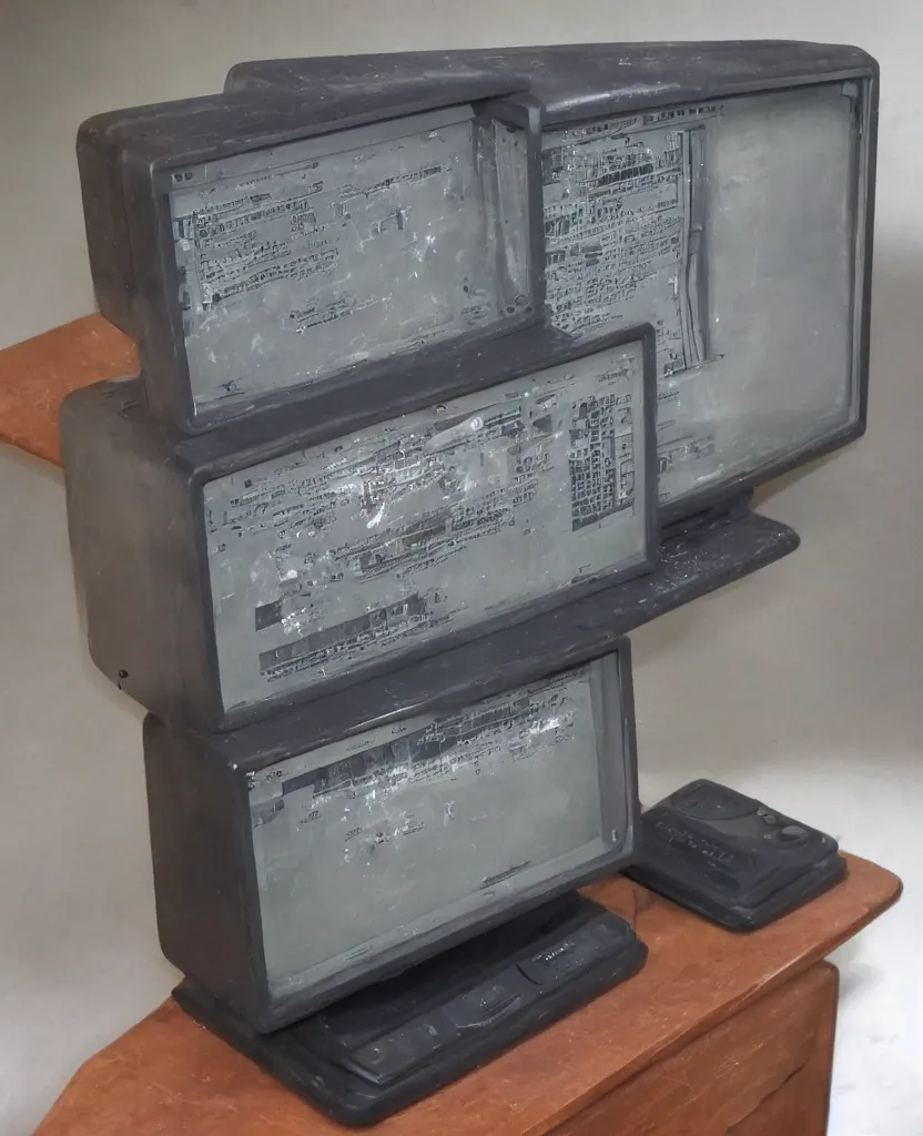 Prompt: vintage crt monitor