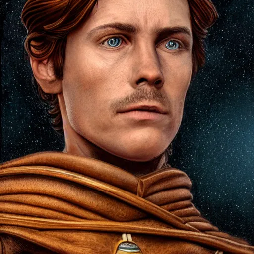 Prompt: paul atreides from dune ultra realistic portrait, 8 k