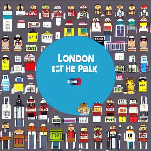 Prompt: London in the style of South Park animation