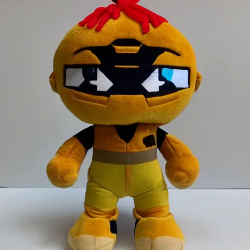 Prompt: jonesy from the video game fortnite as a plush