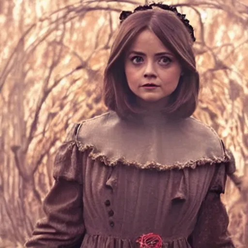 Prompt: jenna coleman as a beautiful witch
