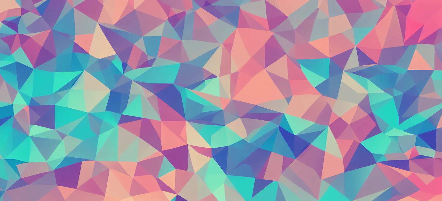 Image similar to large low poly vaporwave pastel colors desktop wallpaper