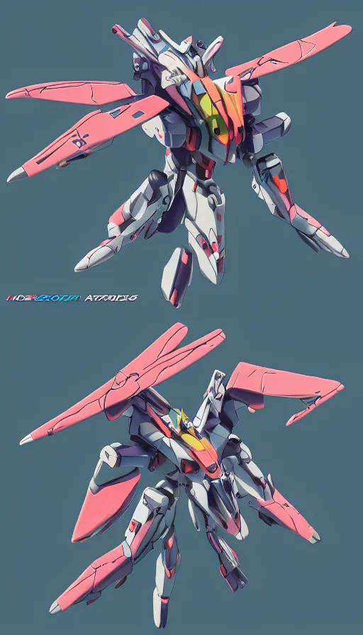 Image similar to isometric concept gundam macross evangelion, detailed hatching, diagram specifications notations, by alex pardee, 3 d cg, octane rendered, futuristic, 2 k aesthetic, 4 k, highly saturated colors