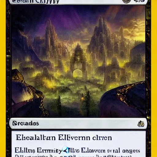 Image similar to ethereal elven city