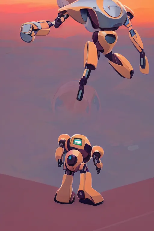 Image similar to metabots medabots medarotto medarot robot minimalist comics, behance hd by jesper ejsing, by rhads, makoto shinkai and lois van baarle, ilya kuvshinov, rossdraws global illumination ray tracing hdr radiating a glowing aura