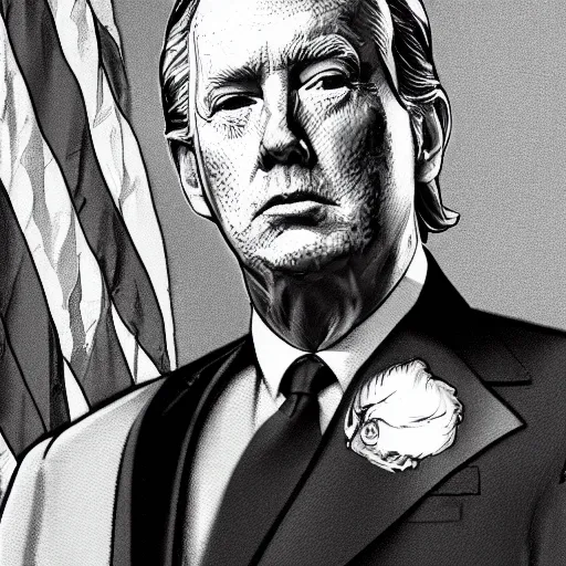 Image similar to tommyinnit as the president of the united states, illustration, realistic, 8 k