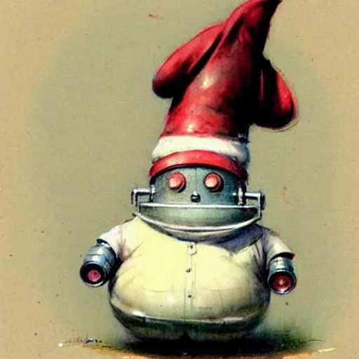 Image similar to ( ( ( ( ( 1 9 5 0 s robot knome very fat. muted colors. ) ) ) ) ) by jean - baptiste monge!!!!!!!!!!!!!!!!!!!!!!!!!!!!!!