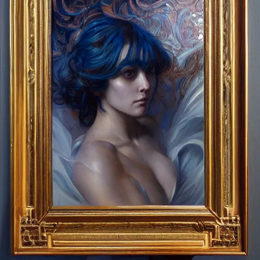 Image similar to a painting in the style of donato giancola, and in the style of charlie bowater, and in the style of alexandre cabanel. symmetry, smooth, sharp focus, semi - realism.