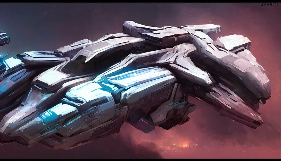 Image similar to scifi vehicle design by jama jurabaev, trending on artstation, high quality, brush stroke, for aaa game