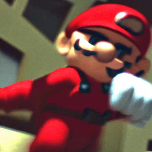 Prompt: a far shot photo of neo in the matrix fighting super mario, 8k, DSLR, highly detailed skin, highly detailed hands