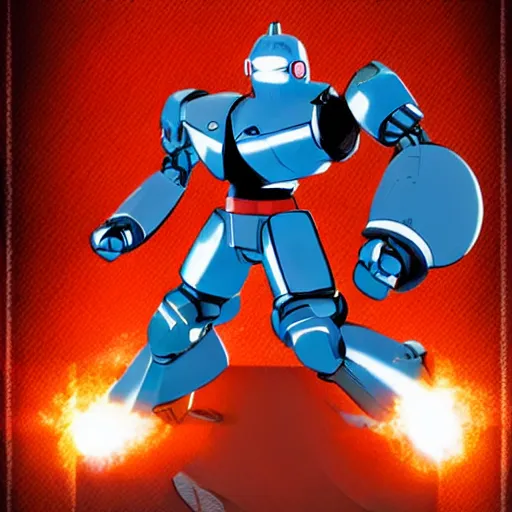 Image similar to gipsy danger fighting tetsujin