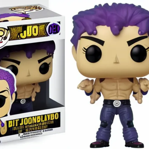 Image similar to jojos bizarre adventure, funko pop