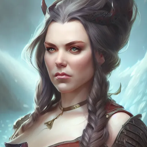 Image similar to angela white, d & d, fantasy, portrait, highly detailed, digital painting, trending on artstation, concept art, sharp focus, illustration, art by artgerm and greg rutkowski and magali villeneuve