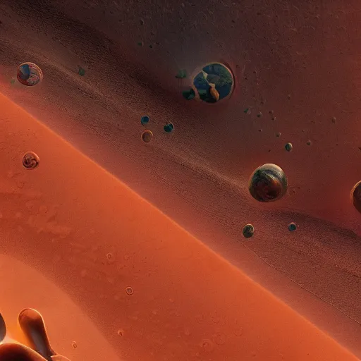 Prompt: close up, detailed, origin of life on mars, epic, sweeping, government coverup, 8K, 4K, UE5, CGSociety, epic, secret, conspiracy