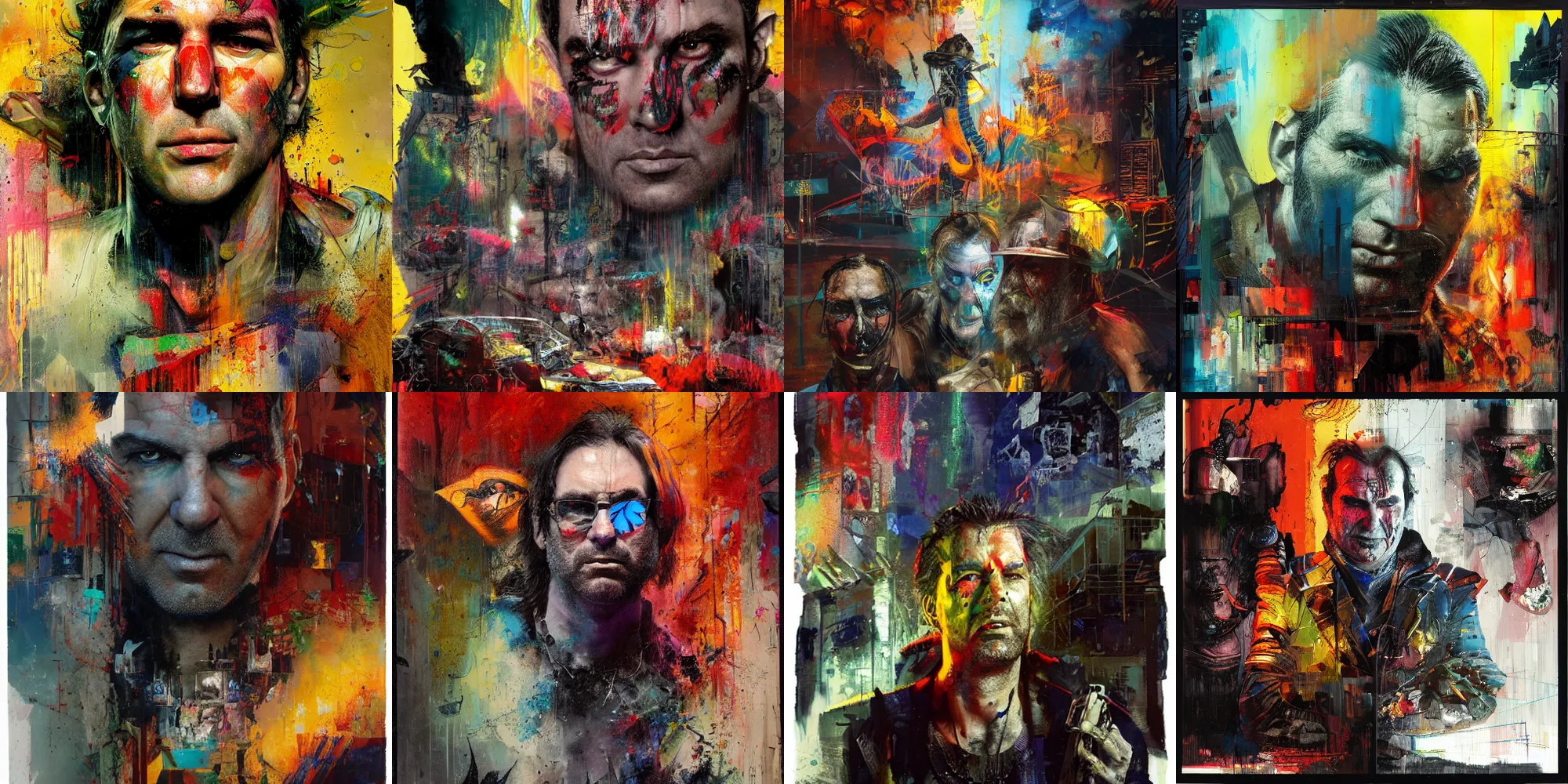 Prompt: scott hall, ( hallucinating colorful imps ), by jeremy mann, by sandrax chevrier, by dave mckean and richard avedon and maciej kuciara, high detailed, 8 k