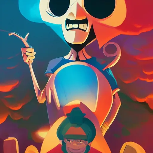 Image similar to face icon stylized minimalist the grim adventures of billy and mandy, loftis, cory behance hd by jesper ejsing, by rhads, makoto shinkai and lois van baarle, ilya kuvshinov, rossdraws global illumination