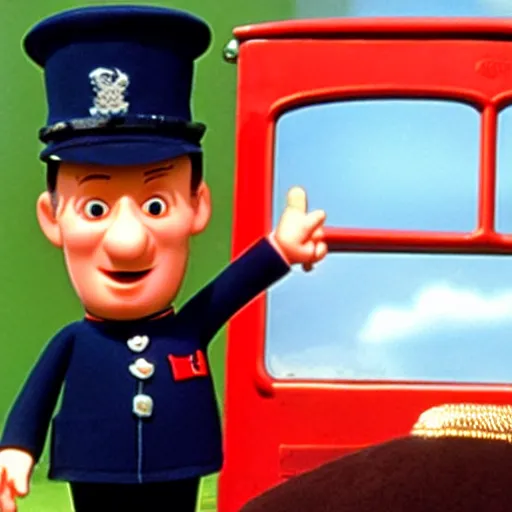 Image similar to herman goering in postman pat, bbc