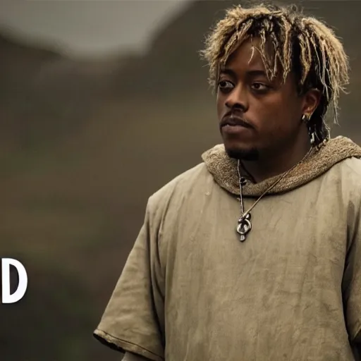 Image similar to juice wrld in Vikings very detailed 4k quality super realistic